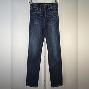 American Eagle Slim Straight Jeans Womens Size 2 Long